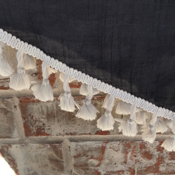 Orange Caramel Boho Gray Peasant Blouse - Picture 5 of 6